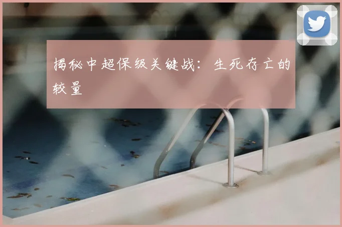 揭秘中超保级关键战：生死存亡的较量
