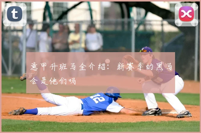 意甲升班马全介绍:新赛季的黑马会是他们吗